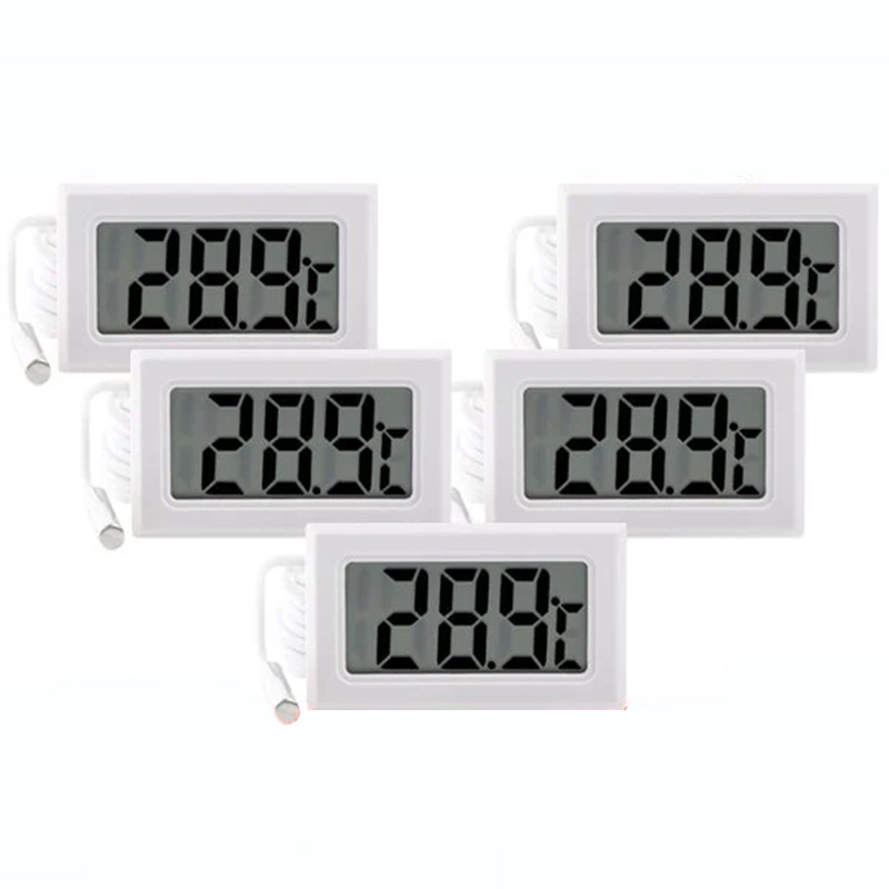 DC-1 White Panel Type Socket Thermometer (Pack of 5) - 1