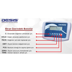 Desis B5 Boy Kilo Ölçer, 300 kg, 50 gr Hassasiyetli - 3
