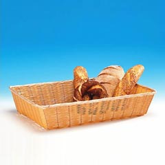 Zicco Dikdörtgen Ekmek Sepeti, Plastik, 51x36x10 cm, Açık Renk - Zicco