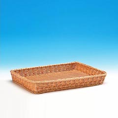 Zicco Dikdörtgen Ekmek Sepeti, Plastik, Sığ, 40x29x5 cm - Zicco