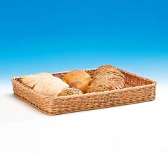 Zicco Dikdörtgen Ekmek Sepeti, Plastik, Sığ, 46x34x6 cm - Zicco