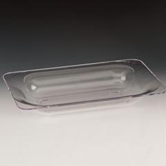 Zicco Dikdörtgen Teşhir Tabağı, Polikarbon, 40x26x6,5 cm, Şeffaf - 1