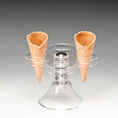 Zicco Dondurma Servis Standı, Ayaklı, Akrilik, 13,5x13,5x11,5 cm - Zicco