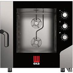 Eka Electric Convection Oven, with Humidification, Electromechanical Control, 6 Trays, 60x40 cm, MKF 664 S - Eka