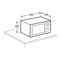 Electrolux Mikrodalga Fırın, 25 L, EMZ725MMTI - Thumbnail