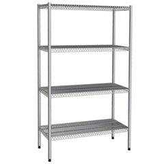 Empero 4 Katlı Tel Tablalı İstif Rafı, 304 Kalite, 183x46x180 cm, Inox - Empero