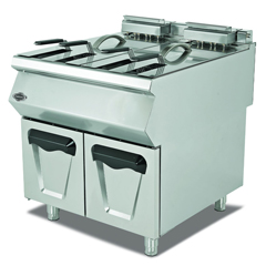 Empero 700 Plus Series Gas Fryer, with Cabinet, Double, 16+16 lt, 80x73x85 cm - Empero 