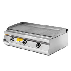 Empero 700 Plus Series Counter Top Electric Grill, Grooved Chrome Plate, 120x73x30 cm - Empero