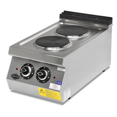 Empero 700 Plus Series Counter Top Electric Stove, 2 Round Plates, 40x73x30 cm - Empero