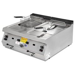 Empero 700 Plus Series Counter Top Gas Fryer, Double, 12+12 lt, 80x73x30 cm - Empero