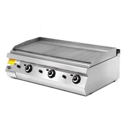 Empero 700 Plus Series Counter Top Gas Grill, Grooved Chrome Plate, 120x73x30 cm - Empero