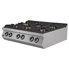 Empero 700 Plus Series Counter Top Gas Stove, 6 Burners, 120x73x30 cm - Empero