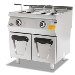 Empero 700 Plus Series Electric Fryer, With Cabinet, Double, 14+14 lt, 80x73x85 cm - Empero