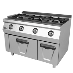 Empero 700 Plus Series Gas Range with Oven, 3-Burner Stove, 120x73x85 cm - Empero
