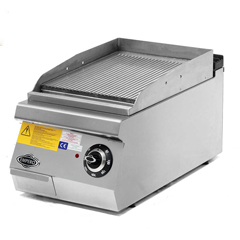 Empero 900 Plus Series Counter Top Electric Grill, Grooved Plate, 40x90x30 cm - Empero
