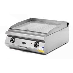 Empero 900 Plus Series Counter Top Electric Grill, Grooved Plate, 80x90x30 cm - Empero