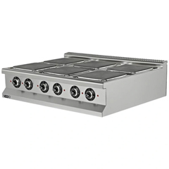 Empero 900 Plus Series Counter Top Electric Stove, 6 Russian Type Plates, 120x90x30 cm - Empero