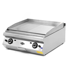 Empero 900 Plus Series Counter Top Gas Grill, Half Grooved Plate, 80x90x30 cm - Empero
