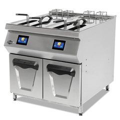 Empero 900 Plus Series Electric Fast Cooking Fryer, Liftable, Oil Filtered, Dual, 25+25 lt, 80x90x85 cm - Empero