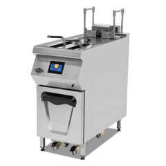 Empero 900 Plus Series Electric Fast Cooking Fryer, With Elevator, Oil Filtered, Single, 25 lt, 40x90x85 cm - Empero