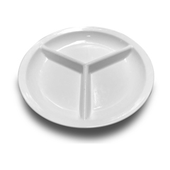 Empero Sectioned Breakfast Plate, White, 23 cm - Empero 