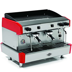 Empero Capuccino ve Espresso Kahve Makinesi, 2 Gruplu, Kırmızı - Empero