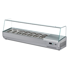 Empero Counter Top Saladbar, 7 Pan Capacity - Empero