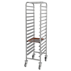 Empero Dishwasher Collection Cart, Single, Knockdown, for 37x53 cm Tray, 26-30 Tray Capacity - Empero