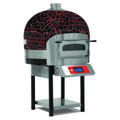 Empero Elektrikli Döner Tabanlı Pizza Fırını, Dijital, 30 cm 75 Pizza/Saat Kapasiteli, Siyah Kırmızı - Empero