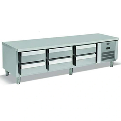 Empero EMP.200.60.02-S Undercounter Freezer, 6 Drawers - Empero