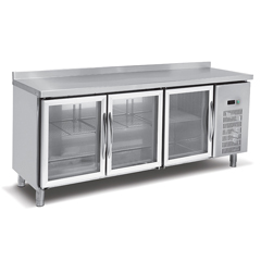 Empero EMP.200.60.03-CLS Worktop Refrigerator, 3 Glass Doors, 400 lt - Empero