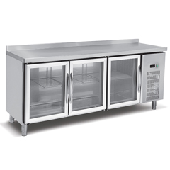 Empero EMP.200.70.03-CLS Worktop Refrigerator, 3 Glass Doors, 500 lt - Empero