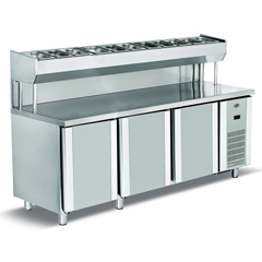 Empero EMP.200.80.01-PSY Pizza and Salad Preparation Refrigerator, 3 Doors - Empero