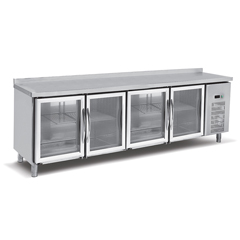 Empero EMP.255.60.03-CLS Worktop Refrigerator, 4 Glass Doors, 550 lt - Empero