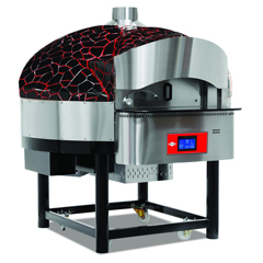 Empero Gas Döner Base Pizza Oven, Digital, 30 cm 130 Pizza/Hour Capacity, Black Red - Empero
