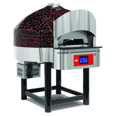 Empero Gas Fixed Base Pizza Oven, Digital, 30 cm 130 Pizza/Hour Capacity, Black Red - Empero