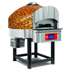 Empero Gas Fixed Base Pizza Oven, Digital, 30 cm 130 Pizza/Hour Capacity, Gold Black - Empero