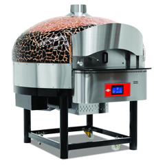 Empero Gazlı Döner Tabanlı Pizza Fırını, Dijital, 30 cm 130 Pizza/Saat Kapasiteli, Kahverengi Siyah - Empero