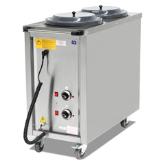 Empero Heated Plate Dispenser, Dual, 18-26 Plates - Empero