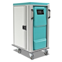 Empero Hot and Cold Food Distribution Cart, 30 Tray Capacity - Empero