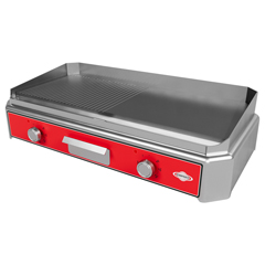 Empero Mini Countertop Electric Grill, Half Grooved Plate, 79x42.5x19 cm - Empero
