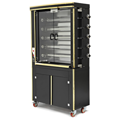 Empero Plus Gold Gas Chicken Rotisserie Machine, 30 Capacity - Empero