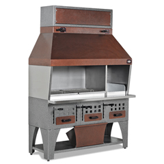 Empero Professional Wall Type Grill Electrostatic Painted, 215x75x215 cm - Empero