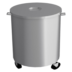 Empero Round Garbage Cart, 40x40 cm - Empero