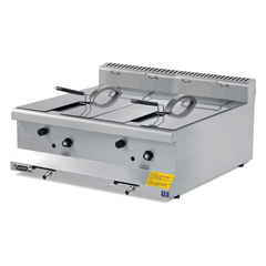 Empero Snack Series Counter Top Gas Fryer, Double, 10+10 lt, 60x63.5x28.5 cm - Empero