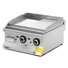 Empero Snack Series Counter Top Gas Grill, Half Grooved Plate, 60x63.5x28.5 cm - Empero