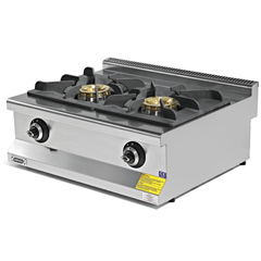 Empero Snack Series Counter Top Gas Stove, 2 Burners, High Flame, 80x63.5x28.5 cm - Empero