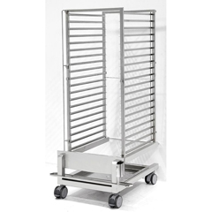 Empero Tray Transport Trolley and Tray Kit, 15 - 40x60 cm - Empero