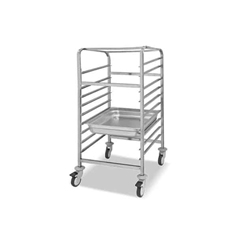 Empero Tray Transport Trolley, Low, Knockdown, Single, 9xGn 2/1 - Empero