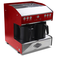 Empero Turkish Coffee Machine, 2 Pots, Red - Empero